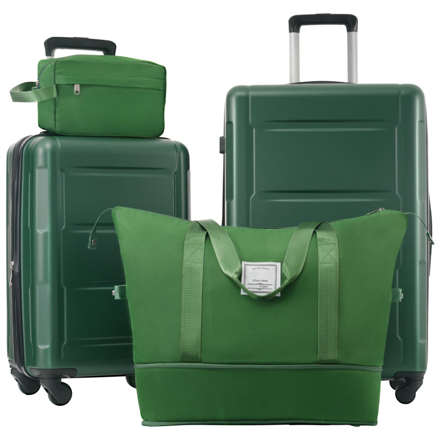 2 Piece Luggage Set with Bags Expanable Spinner Wheels ABS Lightweight