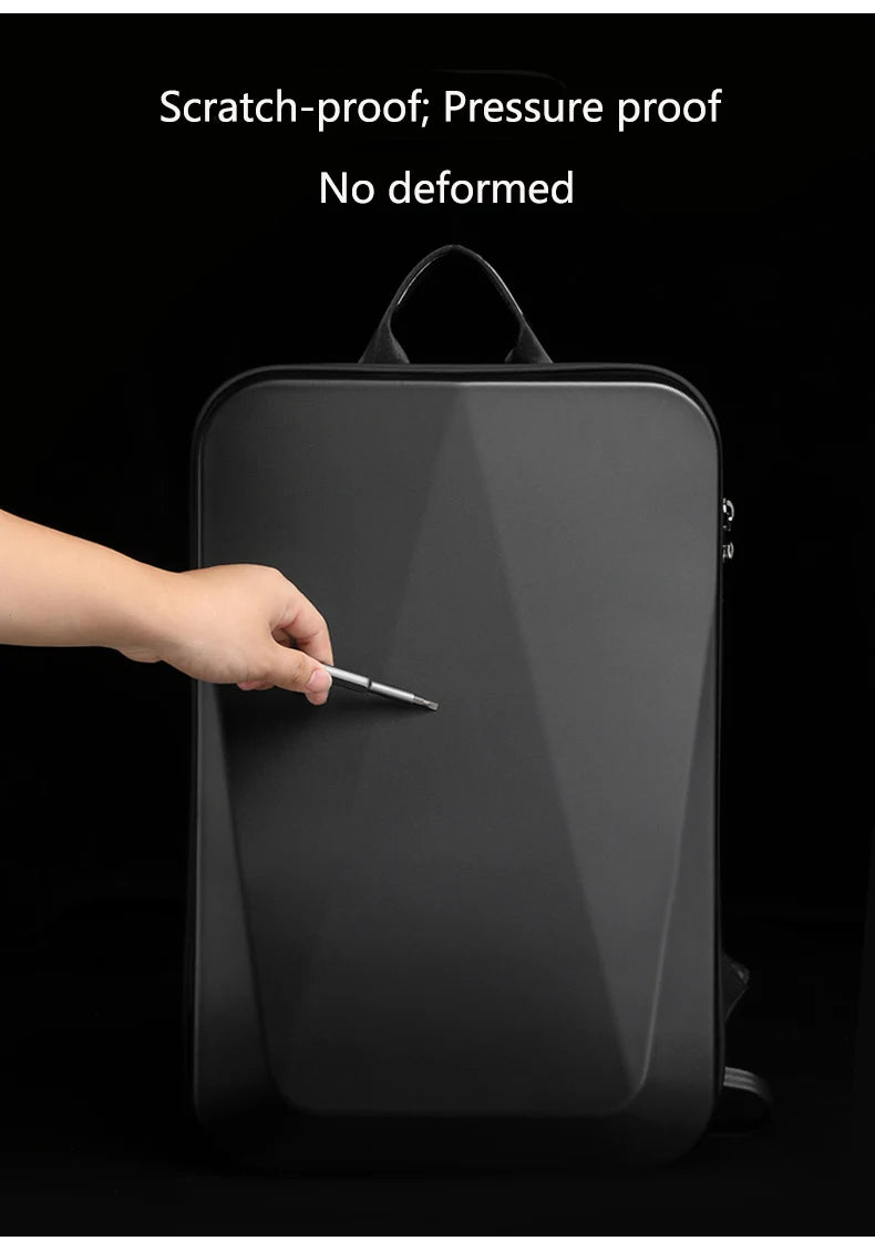 Men's 15.6" Laptop Hard Shell Backpack Waterproof Anti-theft