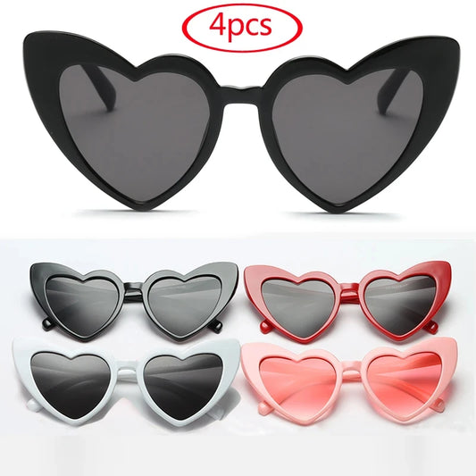 Heart Shaped Sunglasses Women Cat Eye Female Sun Glasses Brand Retro