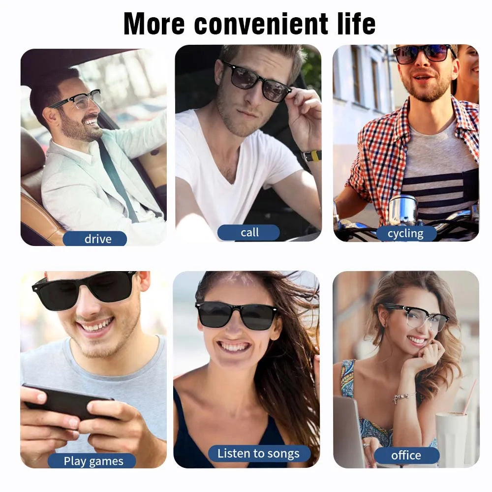 SENBONO Smart Glasses Wireless Bluetooth Hands-Free Call Music