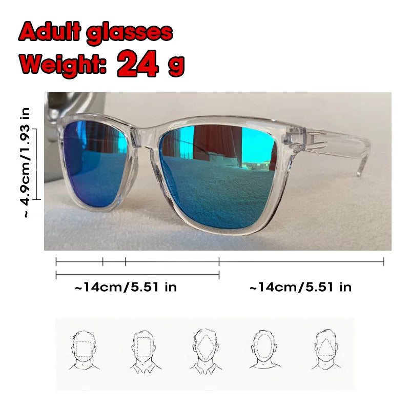 Fashion Vintage Square Sports Sunglasses Men Women Fishing Driving For