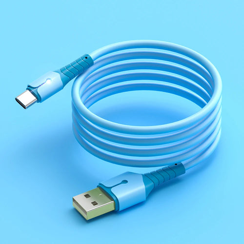 Multi Color lightweight liquid Data Cable Suitable For Android Samsung