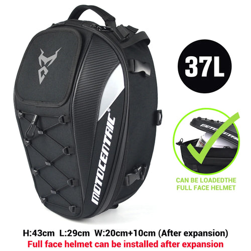 Motocentric Waterproof Motorcycle Tail Bag Multifunction Motorcycle