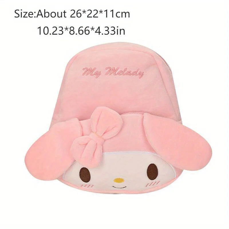 Kuromi Cinnamoroll & My Melody Plush Backpack Adorable,