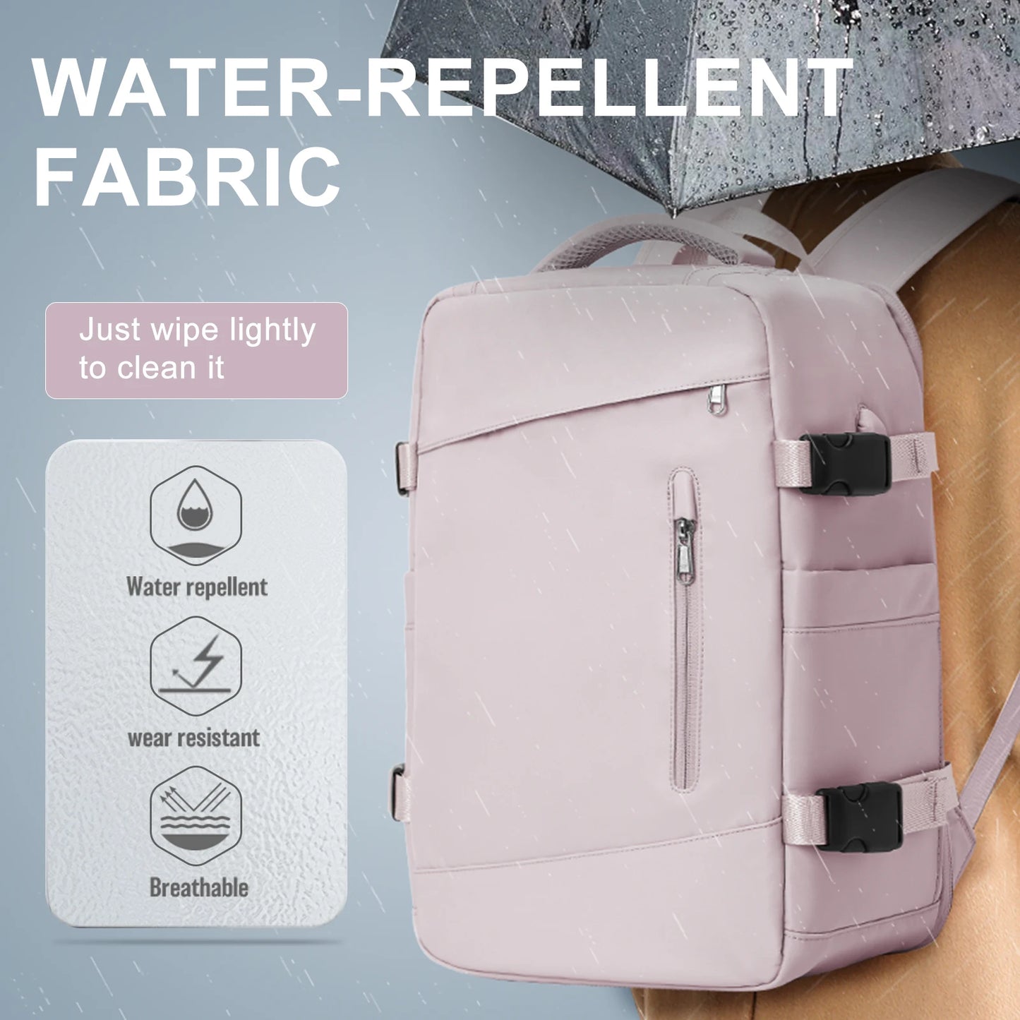 Women's Backpack Travel Suitcase Cabin Bag Aircraft Ryanair 40x20x25