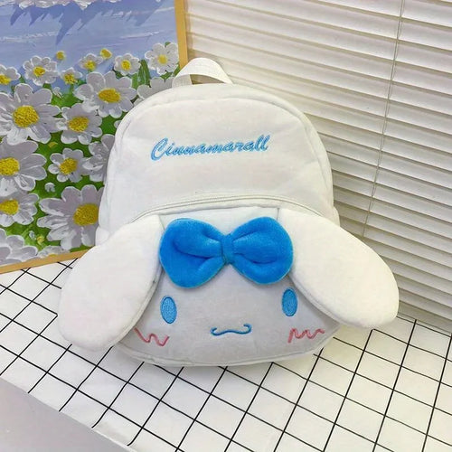 Kuromi Cinnamoroll & My Melody Plush Backpack Adorable,
