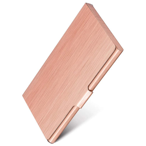 Metal Business Card Holder - Slim Pocket Business Card Case for Men &