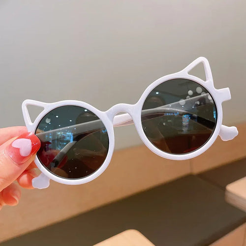 New Children's Sunblock Sunglasses Cartoon Personality Cat Ear