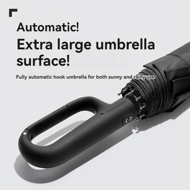 Ring Buckle Design 20 Rib Fully Automatic Umbrella for Men Folding