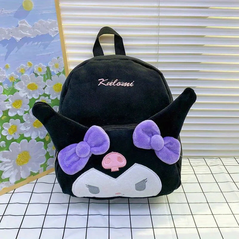 Kuromi Cinnamoroll & My Melody Plush Backpack Adorable,