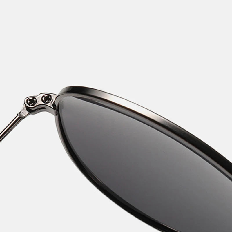 Classic Pilot Polarized Sunglasses Men Luxury Metal Black Aviation Sun