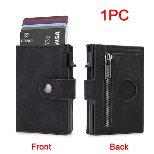 Rfid Carbon Fiber Men Wallets for Airtag Luxury Slim Mini Credit Card