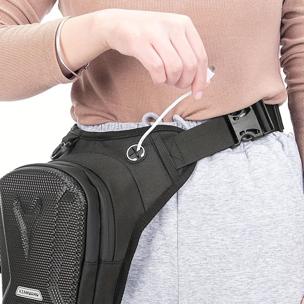 Men's Motorcycle Leg Bag Camping Leisure Waist Bag Waist Bag Travel