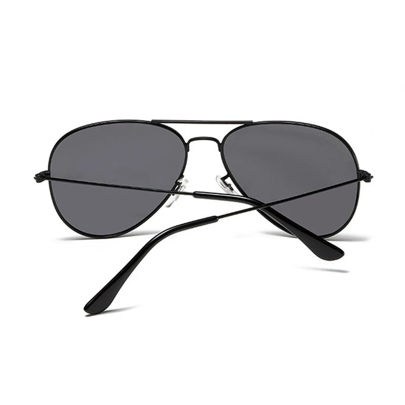 Classic Pilot Polarized Sunglasses Men Luxury Metal Black Aviation Sun