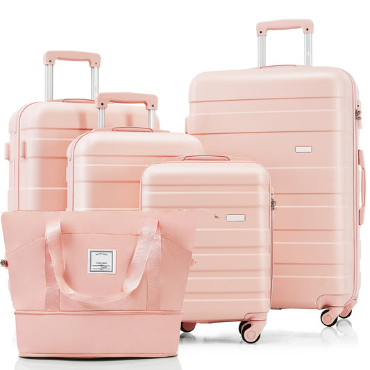 5-Piece Luggage Set with Expandable Travel Bag - Includes 16", 20",