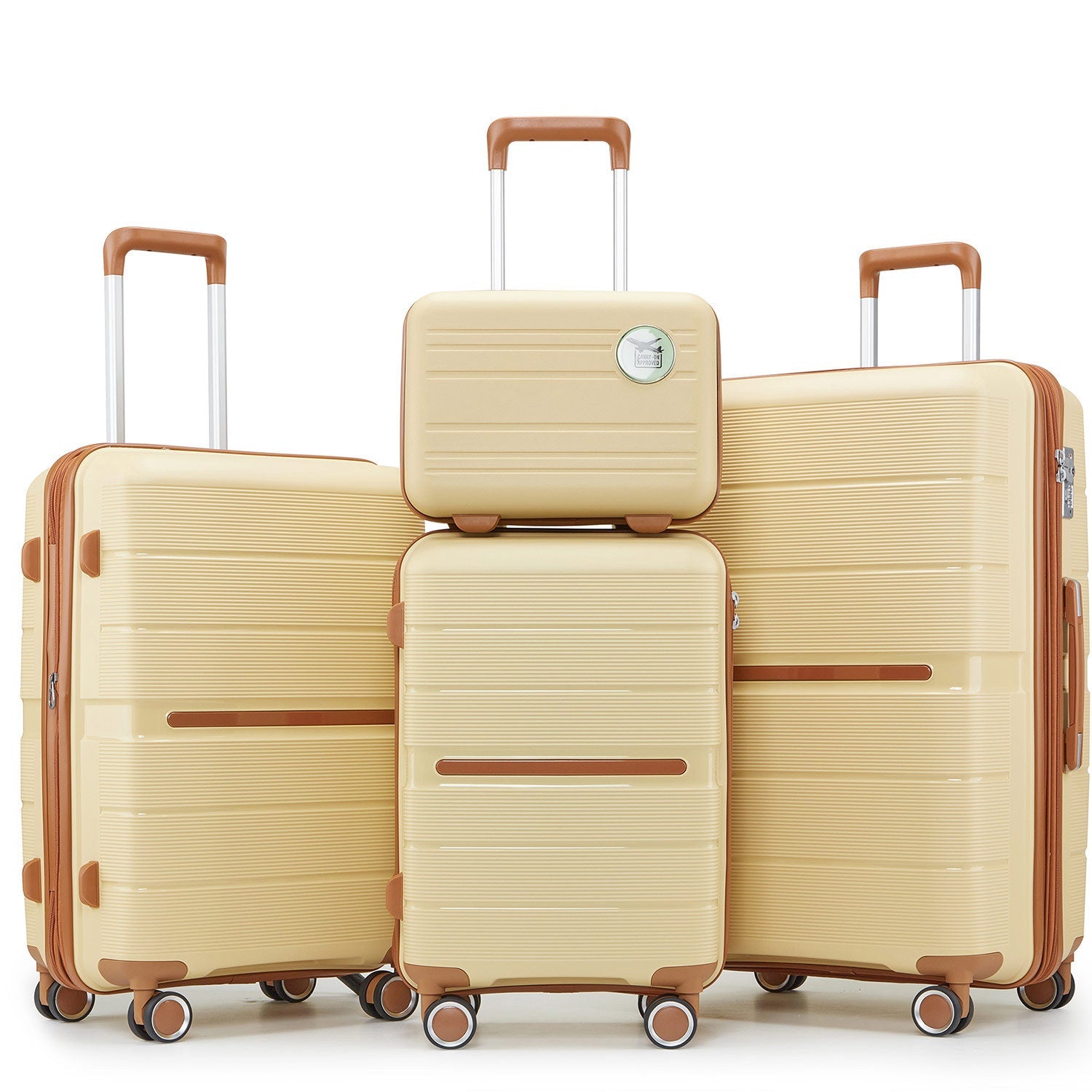 Luggage Sets 4 Piece(14/20/24/28) PP Lightweight & Durable Expandable