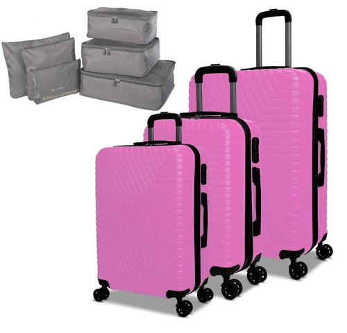 3 Piece Luggage Set Lattitude Collection w/ Luggage Organizer