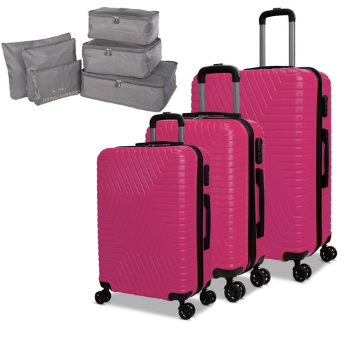 3 Piece Luggage Set Lattitude Collection w/ Luggage Organizer