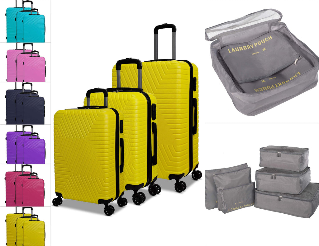 3 Piece Luggage Set Lattitude Collection w/ Luggage Organizer