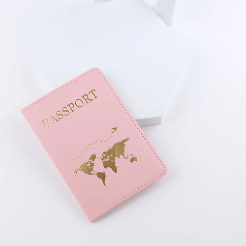 Simple Fashion Passport Cover World Map Thin Slim Travel Passport