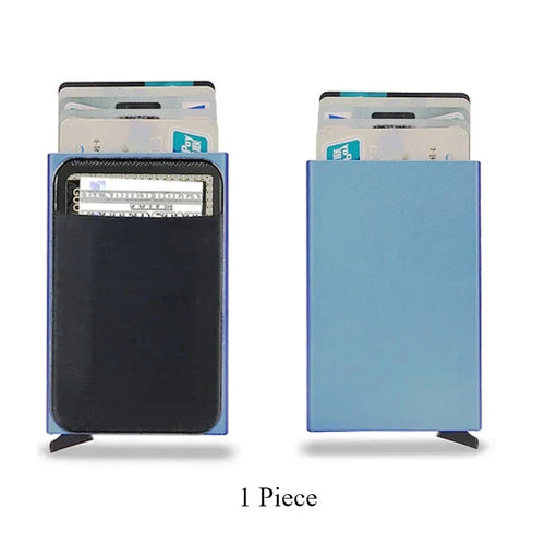 Rfid Smart Credit Card Holder Wallets Metal Slim Pop Up Minimalist Men