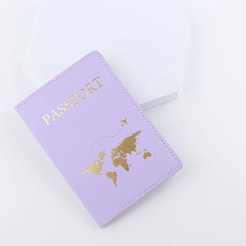 Simple Fashion Passport Cover World Map Thin Slim Travel Passport