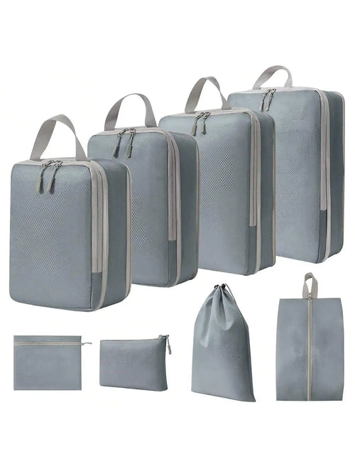 4 pcs/set Compressible Packing Travel Storage Bag Cubes Waterproof