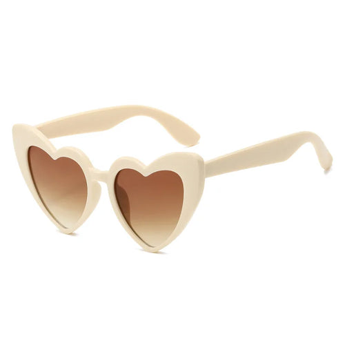 Heart Shaped Sunglasses Women Cat Eye Female Sun Glasses Brand Retro