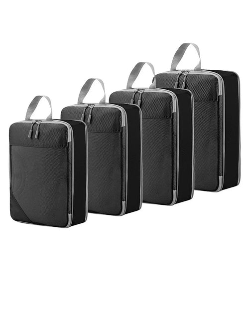 4 pcs/set Compressible Packing Travel Storage Bag Cubes Waterproof