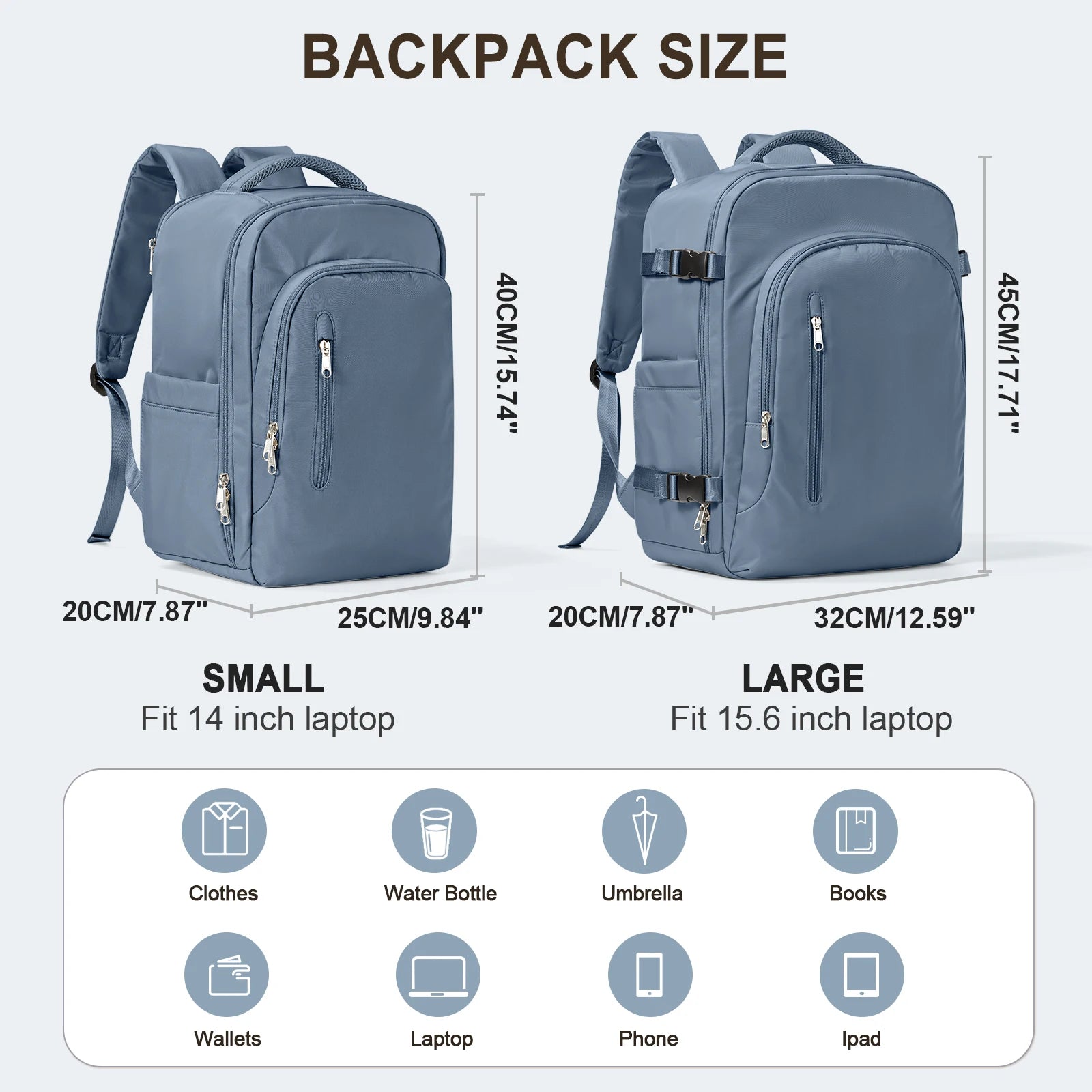 Laptop Bag Travel Backpack for Women Large Capacity Easyjet Carry-Ons