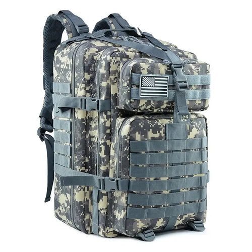 QT&QY 50L Man Tactical Backpacks Survival Traveling Bags Hking Outdoor