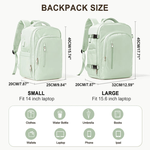 Laptop Bag Travel Backpack for Women Large Capacity Easyjet Carry-Ons