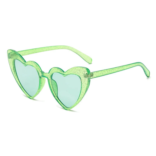 2024 New Heart shaped Cat Eye Sunglasses Women Large Frame Glasses