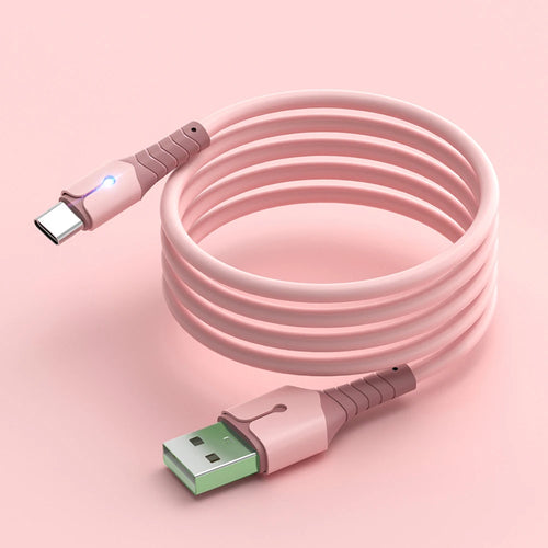 Multi Color lightweight liquid Data Cable Suitable For Android Samsung