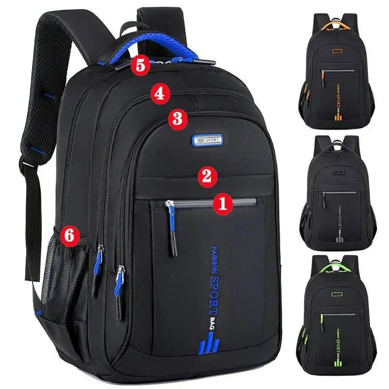 Backpack Men's Women's Oxford Cloth Backpack High Capacity Junior High
