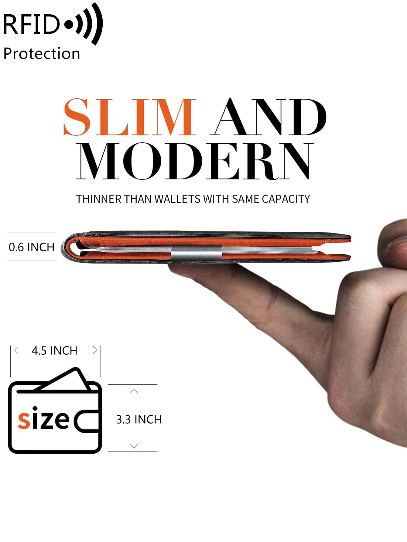 Minimalist men's RFID blocking multi-functional ultra-thin 12-card