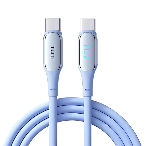 TUTi 140W USB C to USBC Cable,WithLED Display,USBC Fast Charging