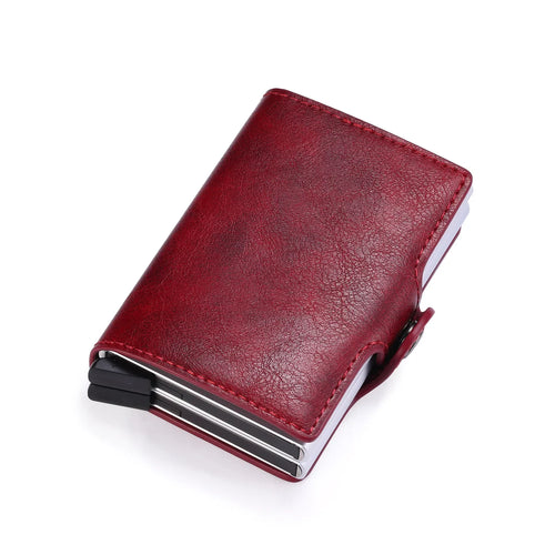 Rfid Men Card Wallets Carbon Fiber Slim Mini Wallet 14 Card Holders