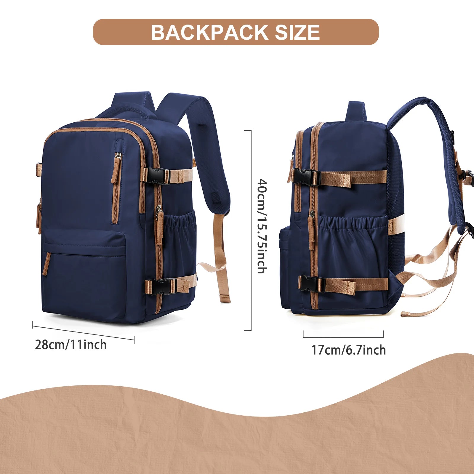 Men's Backpack Travel Backpack Cabin Bag Size Ryanair 40x20x25
