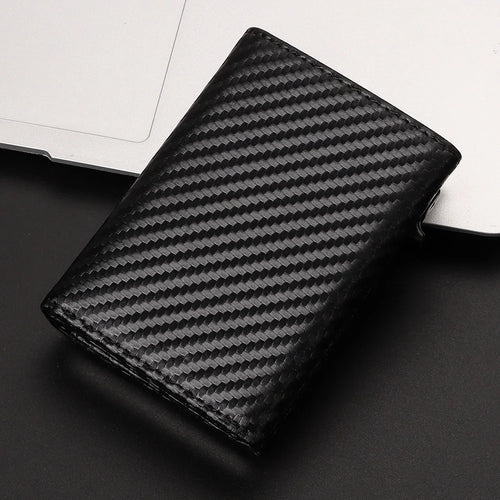 Mens Wallet Card Holder RFID Pop Up Wallet for Men Slim Minimalist