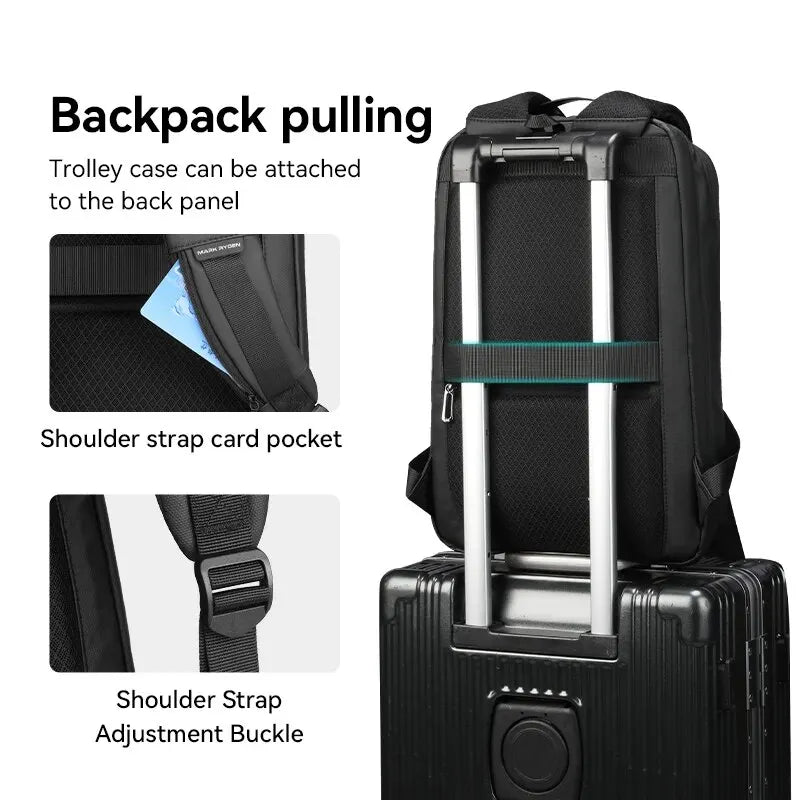 MARK RYDEN Slim Laptop Backpack for Men Business Minimalist Backpack
