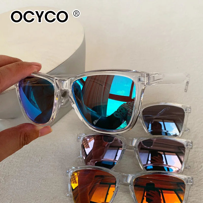 Fashion Vintage Square Sports Sunglasses Men Women Fishing Driving For