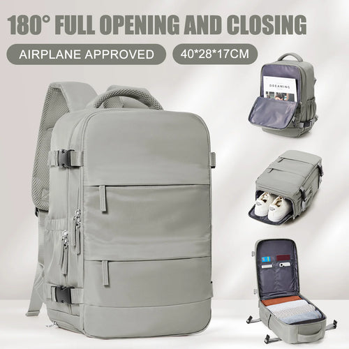 Women Men Hand Luggage Backpack Business Laptop Bag College Travel