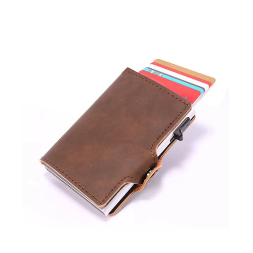 Mens Slim Wallet with Money Clip Pop up RFID Blocking Credit Card