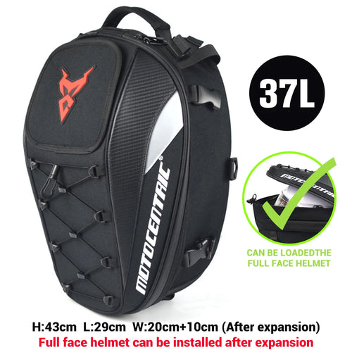 Motocentric Waterproof Motorcycle Tail Bag Multifunction Motorcycle