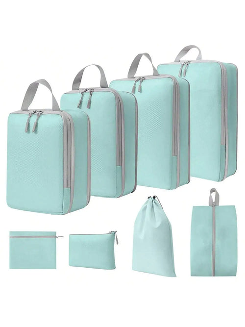 4 pcs/set Compressible Packing Travel Storage Bag Cubes Waterproof