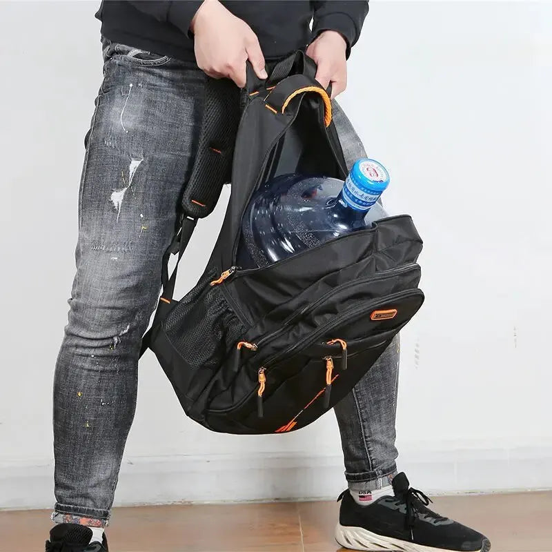Backpack Men's Women's Oxford Cloth Backpack High Capacity Junior High