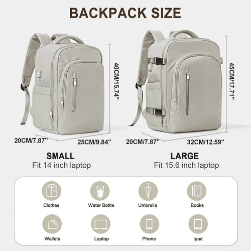 Laptop Bag Travel Backpack for Women Large Capacity Easyjet Carry-Ons