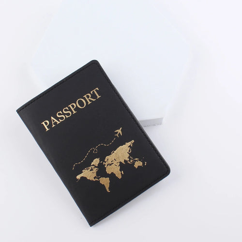 Simple Fashion Passport Cover World Map Thin Slim Travel Passport