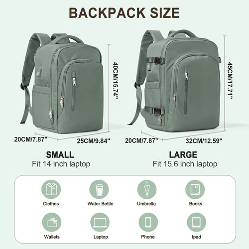 Laptop Bag Travel Backpack for Women Large Capacity Easyjet Carry-Ons